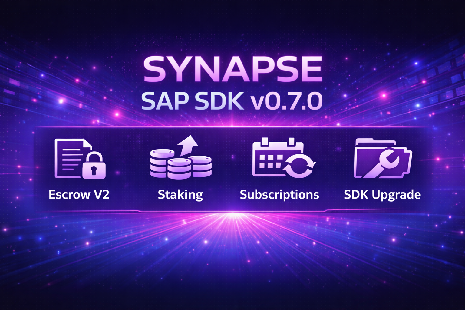 Synapse SAP SDK v0.7.0 Is Live - One-Off Payments to Real On-Chain Service Flows